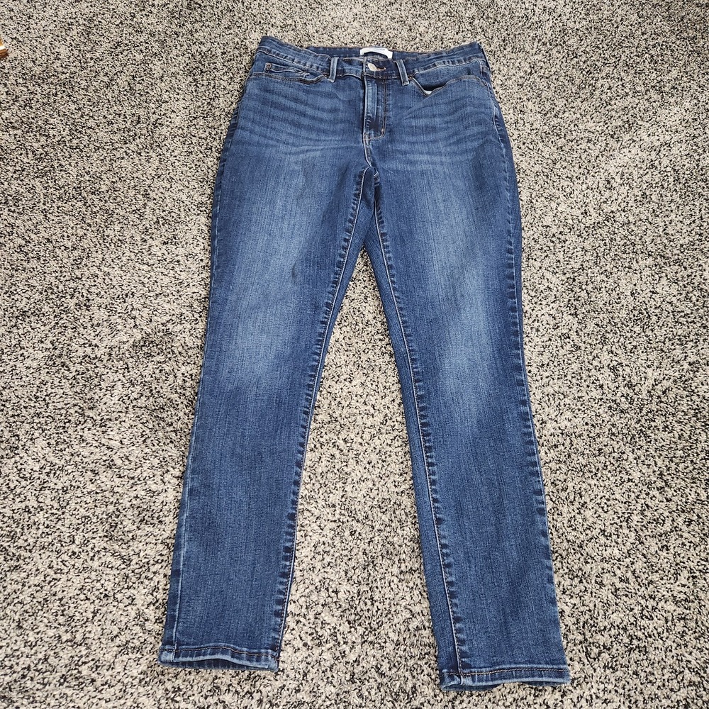 Denizen Levi's Hi Rise Ankle Skinny Jeans Women 10 Short, 30x27 Darkwash Stretch